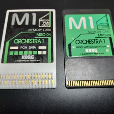 Korg M1 Synth 1 MSC-02 Memory Cards Sound PCM Data M3R Expansion 