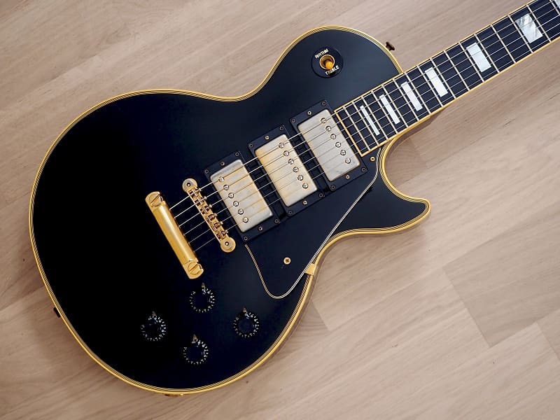 1989 Gibson Les Paul Custom 35th Anniversary Triple Pickup Black 