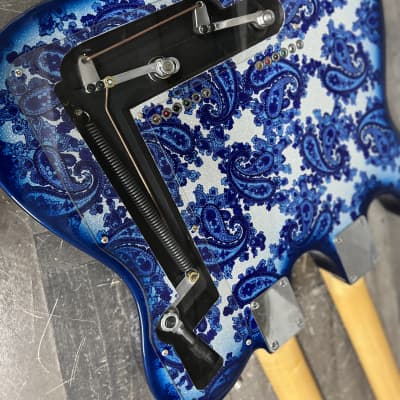 Forrest Double Neck Electric 12/6 with B bender 6/12 2000 Paisley Blue with case! image 6