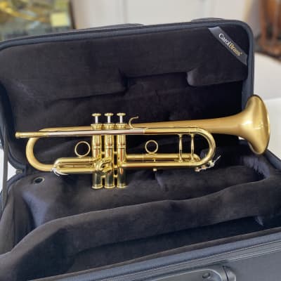 New Carol Brass CTR-5060H-GSS-SLB Professional Bb Trumpet,Satin Lacquered Bell; with Case, Mouthpiece image 2