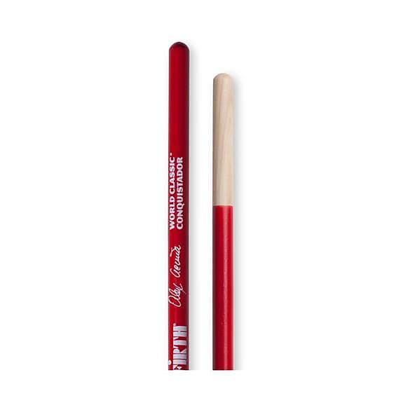 Vic Firth World Classic Alex Acuna Conquistador (Red) Timbale Sticks image 1