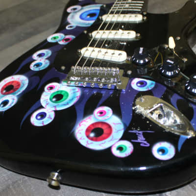 Warmoth Stratocaster 2001 Custom Graphic Paint image 6