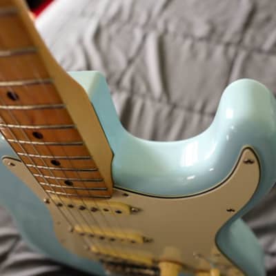 Fender Player Series Stratocaster with Maple Fretboard, Sonic Blue image 4