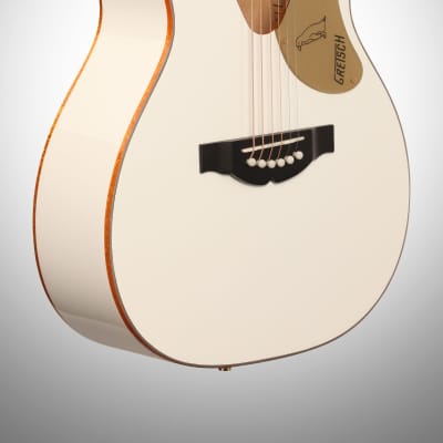 Gretsch G5021WPE Rancher Penguin Parlor Acoustic-Electric Guitar, White image 4