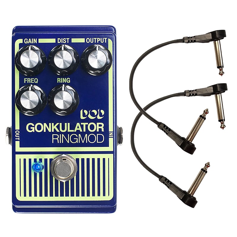 Digitech DOD Gonkulator Ring Modulator Pedal with 2 Free Patch Cables image 1