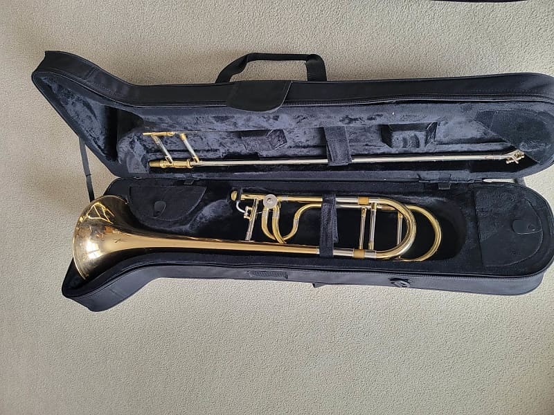 Accent Trombone 783LF 2010s Gold Lacquer & Chrome Plate Reverb