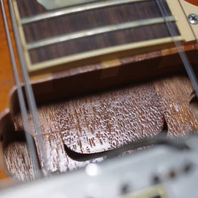 Alexander (Closest thing to a Gibson Les Paul Burst) Extremely Rare Japanese Masterbuilt 1-piece Honduras Mahogany, Nitro finish, Long neck tenon, Throbak PAF pickups, Vintage Bumblebee Caps image 12
