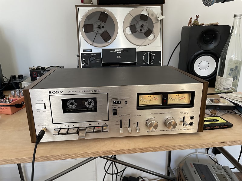 Vintage Sony Stereo Cassette Deck TC-188SD  			
