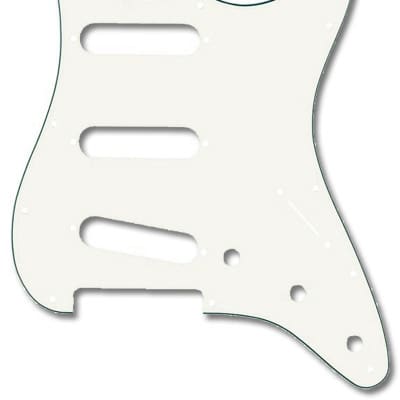 Fender 11-Hole Mount SSS Stratocaster Pickguard - 3 Ply Parchment image 4