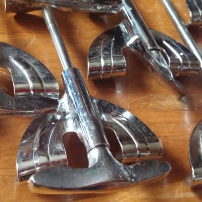 Pearl 5" Bass Drum Tension T Rod w/ Claws SET VINTAGE 60s 70s MIJ Japan SLINGERLAND COPY image 10