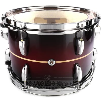 Pearl Masters Maple Complete 8x7 Tom - Natural Banded Redburst image 1