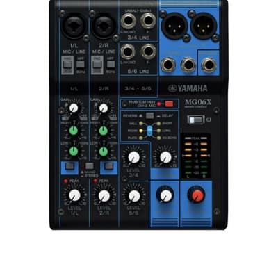 Yamaha MG06X,  6 Channel Mixer with Effects