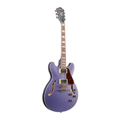 Ibanez AS Artcore 6-String Semi-Hollow Body Electric Guitar (Metallic Purple Flat, Right-Handed) image 1