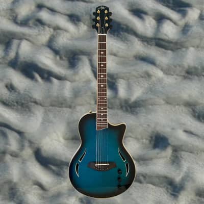 Aslin Dane Nashlin Thinline Acoustic/Electric -  Flame Blue Burst for sale