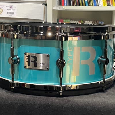 Canopus MTR-1455DH/BN Turquoise Metallic Type R Series Snare Drum