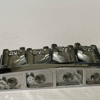 1980s Made in Germany Schaller Electric 4 String Bass Guitar Factory Chrome Bridge 3D-4 image 3
