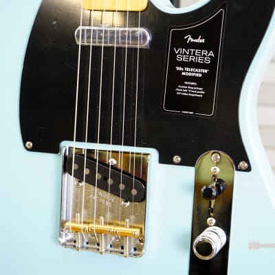 Fender Vintera '50s Telecaster Modified with Maple Fretboard Daphne Blue image 4