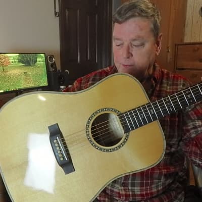 Special Edition dreadnought, torified european Spruce top granadillo rosewood back and sides, as seen on youtube hand made by Gary Montgomery. image 9