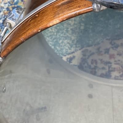 Ludwig Carmine Appice's Jeff Beck, BBA Era 22" 3 Ply Bass Drum, Authenticated! 1973 - Walnut Thermo Gloss image 9