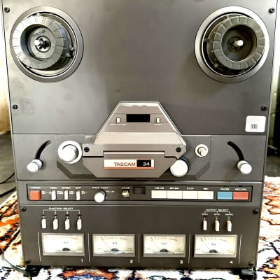 Tascam 34B 4-Track 1/4 Reel To Reel w/ remote, snake, and flight