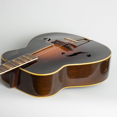 Bacon & Day  Ne Plus Ultra Troubadour Model 3R Arch Top Acoustic Guitar (1933), ser. #33241, vintage tweed hard shell case. image 7