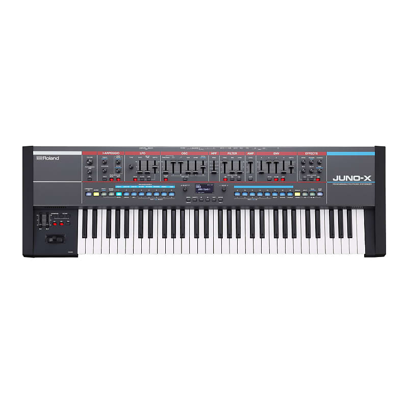 Roland Juno-X Programmable Polyphonic 61-Key Keyboard Synthesizer with High-Resolution Knobs and Sliders, Stereo Speakers and Bluetooth, and USB Memory Port image 1