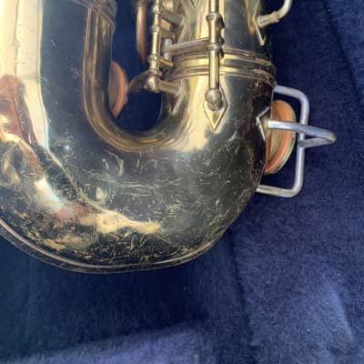 The Buescher Aristocrat Art Deco series I 1937 tenor saxophone with case image 18