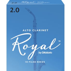Rico RDB1020 Royal Eb Clarinet Reeds - Strength 2.0 (10-Pack)
