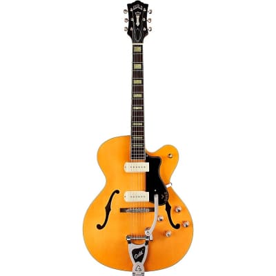 Guild X-175B Manhattan Hollowbody Archtop Electric Guitar With Vibrato Tailpiece Blonde image 3