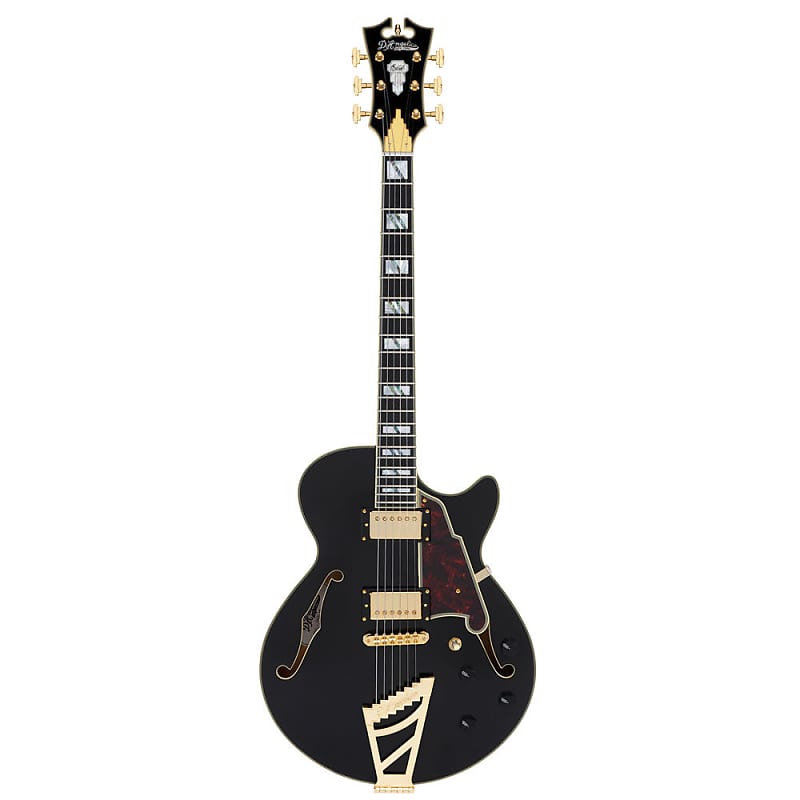 D'Angelico Excel SS Electric Guitar (Semi-Hollowbody - Black) image 1