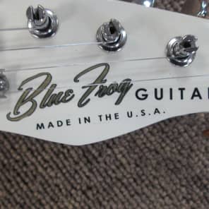 Blue Frog  Vintage Single Cutaway Nitro lacquer Custom Guitar 2013 Antique Cream Nitro image 9