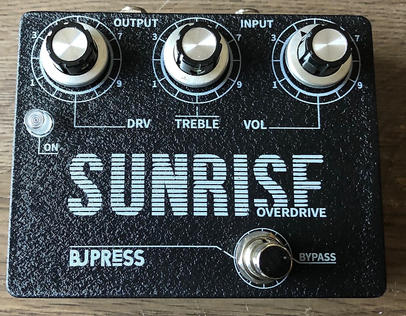 Used BJ Press Sunrise Overdrive Guitar Effect Pedal | Reverb
