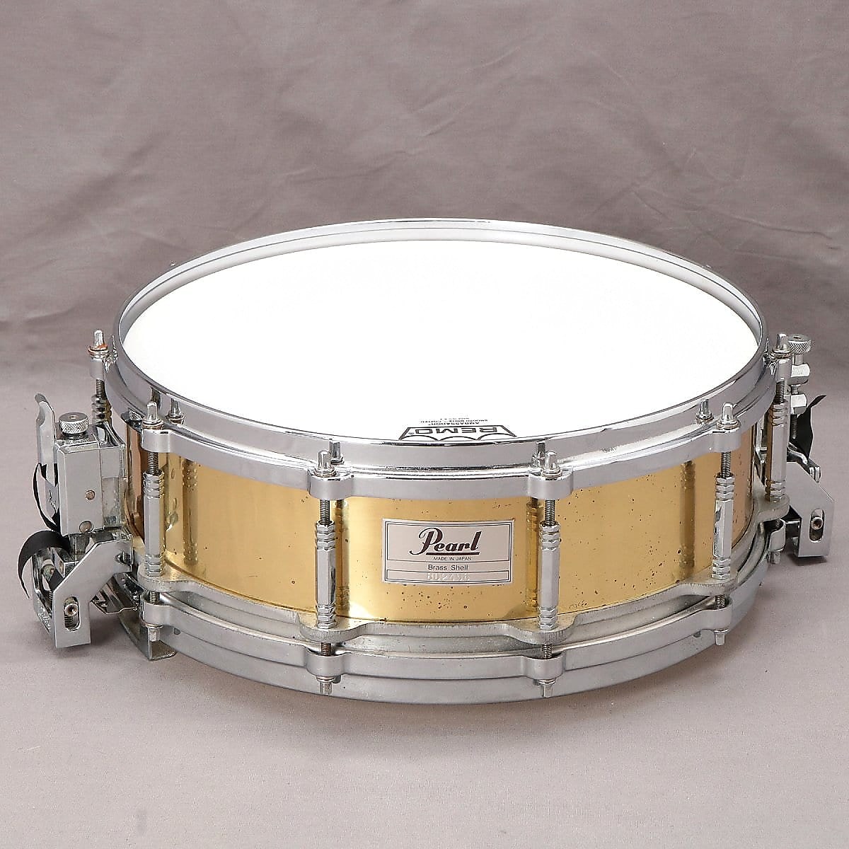 Pearl B-9114ED Free-Floating Brass 14x8 Snare Drum (2nd Gen) 1993