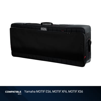 Gator Cases Pro Keyboard Gig Bag for Yamaha MOTIF ES6, MOTIF XF6, MOTIF XS6 Keyboards