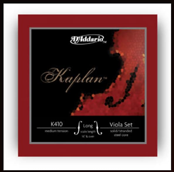 D'Addario KA410 LM Kaplan Viola Strings Medium Brand New Reverb