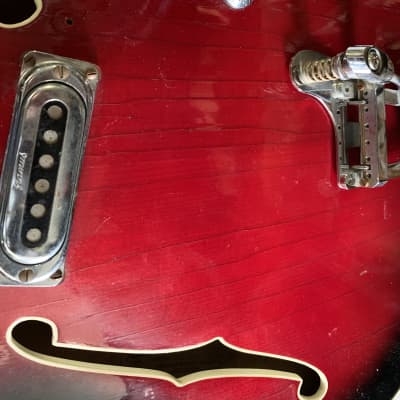 Framus Atlantic 5/113 Black Rose German Vintage Archtop Thinline Jazz guitar Body only No Neck 60’s image 3