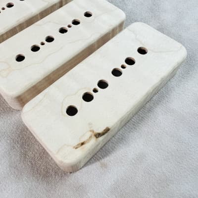 Guilford Flame Maple P-90 Pickup Covers Set of 3 - Fits Gibson & Lollar image 2