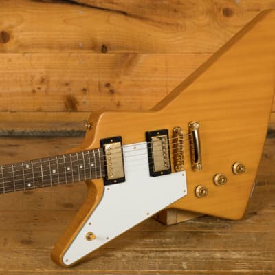 Epiphone Inspired By Gibson Custom Collection | 1958 Korina Explorer - Aged Natural - Left-Handed image 5