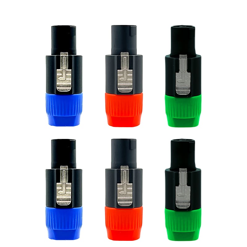 5 Core Speakon Adapter 6 Pack • High Quality Audio Jack Male Audio Pin • Speaker Adapter Connector image 1