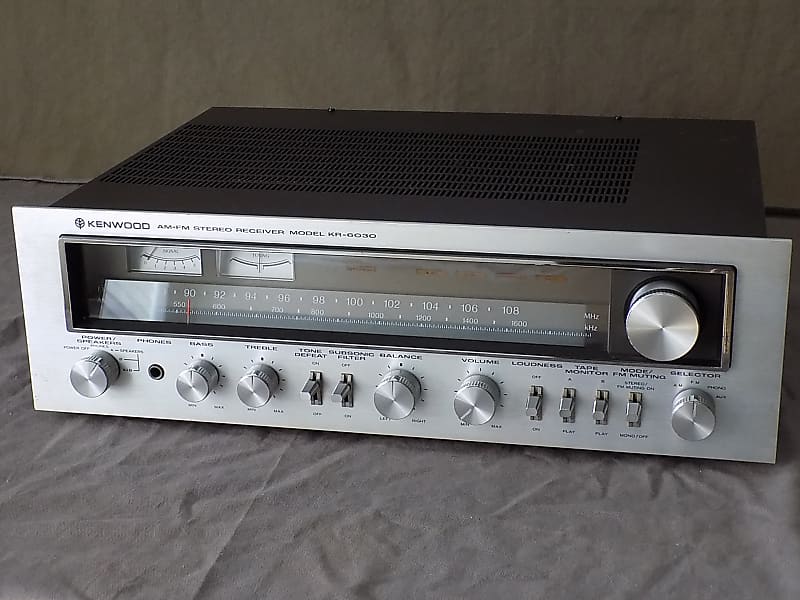 Kenwood KR-6030 Stereo Receiver 1978 80watts/ch