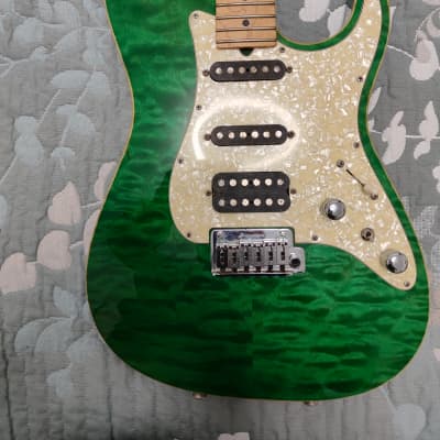Tom Anderson Hollow Drop Top Classic 5-7-00A - Translucent Grenn binding for sale