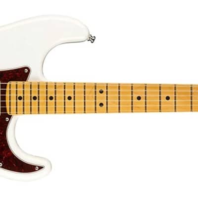 Fender American Ultra Stratocaster HSS MN Arctic Pearl w/Hardshell Case image 1