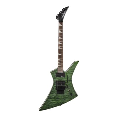 Jackson X Series Kelly KEXQ 6-String, Laurel Fingerboard, Poplar Body, and Through-Body Maple Neck Electric Guitar (Right-Handed, Transparent Green) image 1