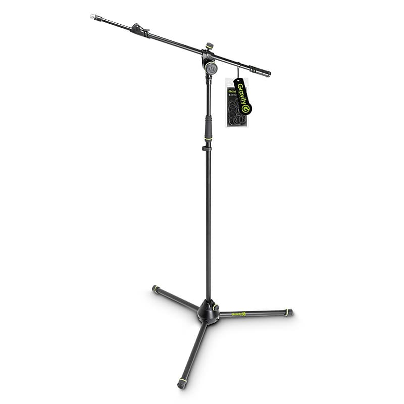 Gravity GMS4322B Microphone Stand with Folding Tripod Base Reverb