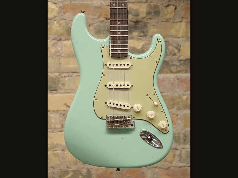 Fender Custom Shop Limited Edition '60 Stratocaster Journeyman Relic Faded/Aged Surf Green 7lbs 12oz image 1