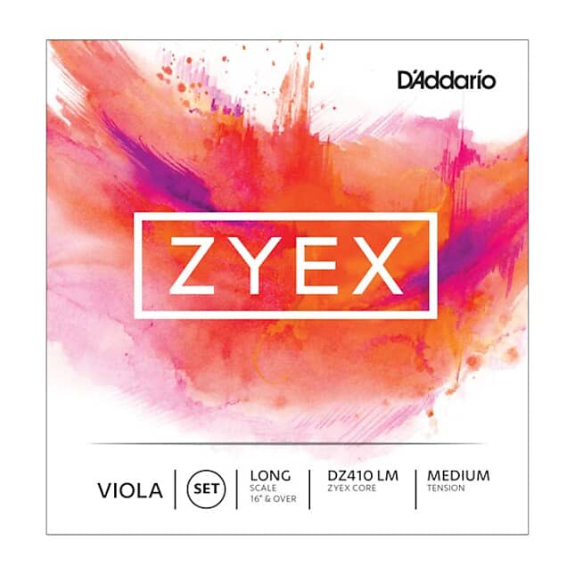 D'Addario Zyex Viola Strings - long scale; medium tension image 1