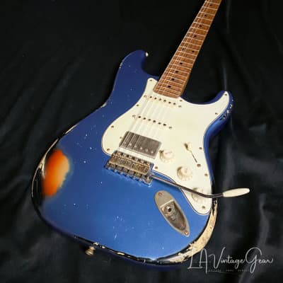 Xotic S-Style Electric Guitar XSC-2 in Lake Placid Blue over a 3T 'Burst #1915 image 1