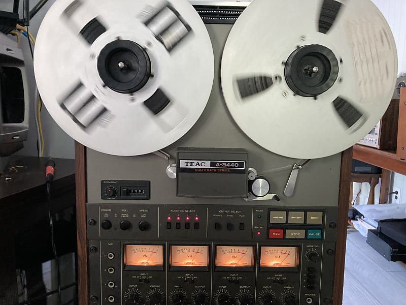 TEAC A-3440 1/4 10.5 Inch 4-Track 4-Channel Pro Reel to Reel Tape
