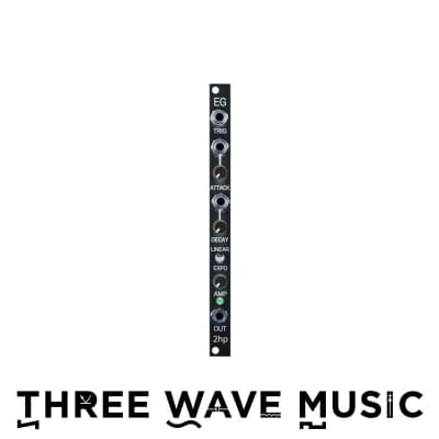 2hp EG - Full Featured Two-stage Envelope Generator Black Panel [Three Wave Music] image 1