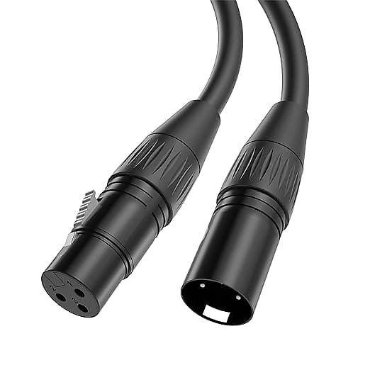 Stage Right by Monoprice 15ft XLR Male to XLR Female 16AWG Cable